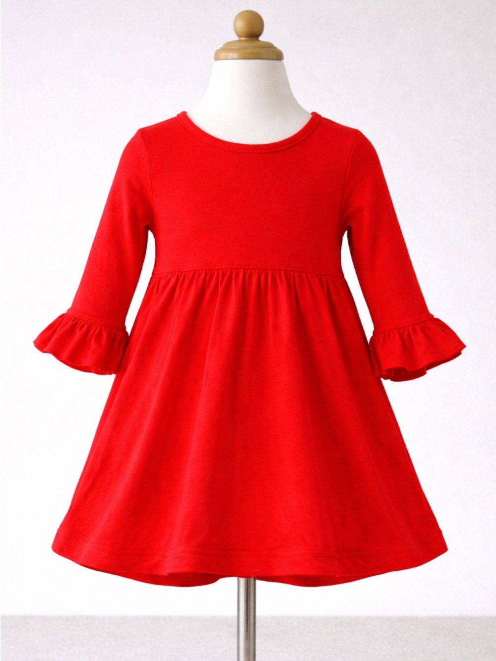 Blanks Red Ruffled Kids Dress Girls 2T